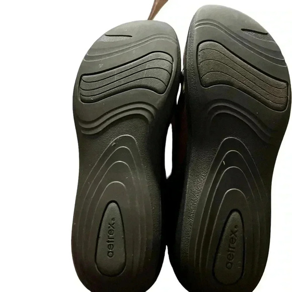 Aetrex Karina monk strap brown leather slip in with strap size women’s size 9.5 - Picture 9 of 11